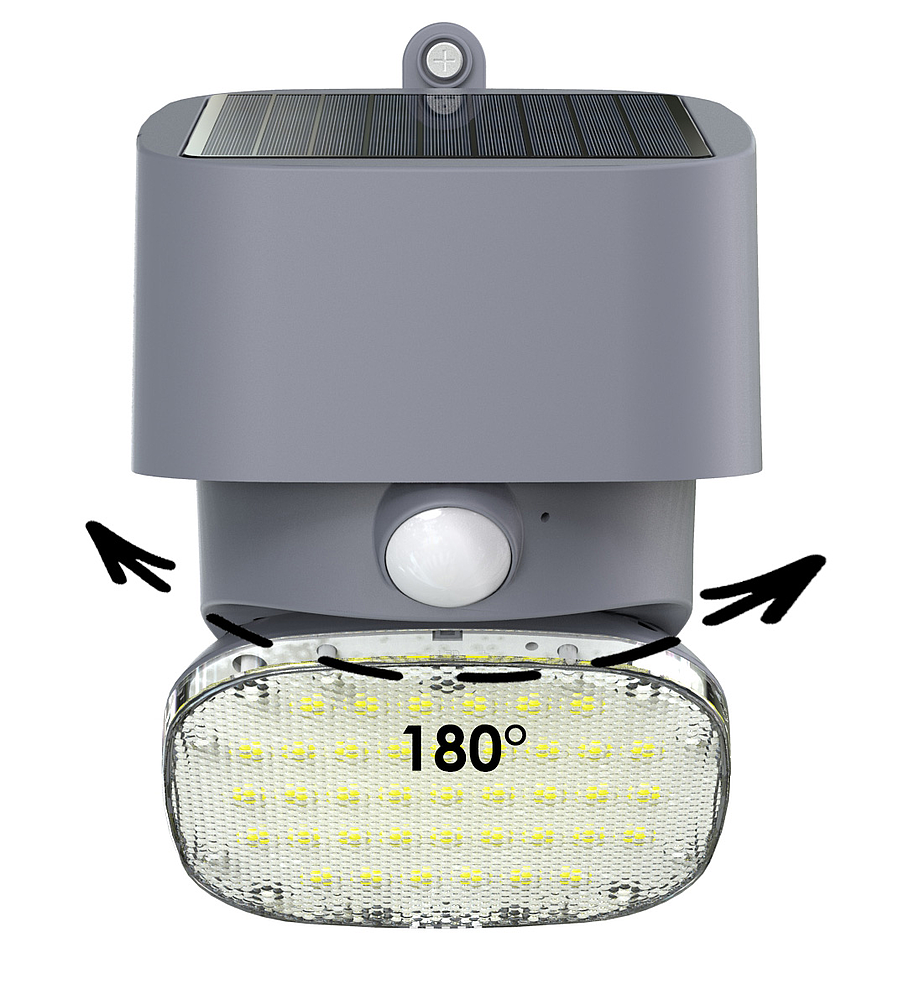 Applique solaire orientable